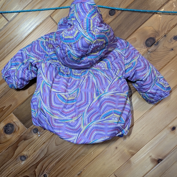 Patagonia Reversible Purple and Patterned Jacket Size 3-6 Months - Picture 4 of 8